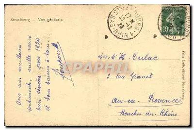 Strasbourg — Widok ogólny — Paul Lath, wydawca, Strasbourg — Rewers