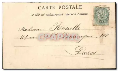 Villers-sur-Mer — A Praia — J. Bréchet, editor Caen, n° 288 — Verso