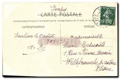 In Morvan - SAULIEU - Het Tour de l'Hospice — Drukkerij Lander-Leclère - A. Dutert, opvolger — Achterkant