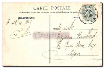 Albi - Il Faubourg de la Madeleine — F. Tranier, libraio - Cliché Prompt, Albi — Verso