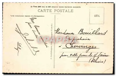 LE MONT-DORÉ — Poczta i Krzyż — a.n°o. 857 — Rewers