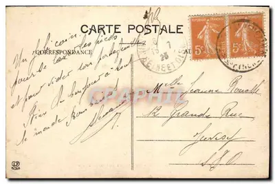 Biarritz - Een Hoekje van de Grande Plage — Fototype Labouche Frères, Toulouse, n°196 — Achterkant
