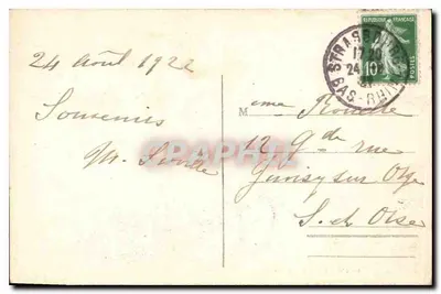 Strasbourg — Gniazdo kruków — Wydawca J. i E. Staerck, n° 602 — Rewers