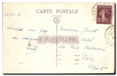 Bourges — Stare domy na Rue des Toiles — J. M., dystrybutor — Rewers