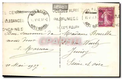 Nice — Widok z wieży zamku, Stolica Kierunkowa — Wydawnictwo Cap. J. Neurdein, nr 282 — Rewers