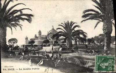 Nice — Publiczny ogród — Wydanie Giletta, n°82