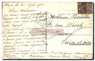 Nice - Widok na wodospad zamku — R. M. — n°41 — Rewers