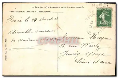 Palmy w Zamek — Nice — Wydawnictwo Bilelta, n°12 — Rewers