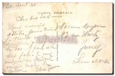 Menton — Le Casino et les Jardins — Édit. Leroux-Régis, Albi-Civette — Rewers