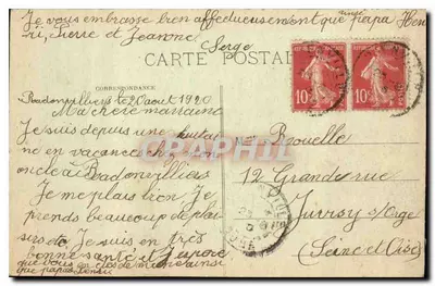 BRIENNE-le-CHÂTEAU (Aube) — O Castelo — Fachada Oeste — Editor G. Joffrin — Verso