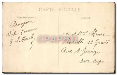 Camp van Sissonne (Aisne) — Panoramavoorstelling genomen in vliegtuig (IV) — Lachèze, uitgever — Achterkant