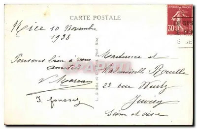 Nice - Port - Regaty — L. Gilletta et Cie, Fot. Nice, nr 72 — Rewers