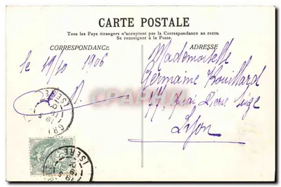 Grenoble — Ogród Miasta i forteczne obiekty — Fot. H. Thiervoz — Rewers