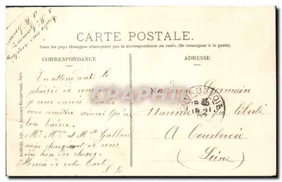 Meudon — A Observatórios — P. Narmuse, Edt. 53, boulevard Montparnasse, Paris — Verso
