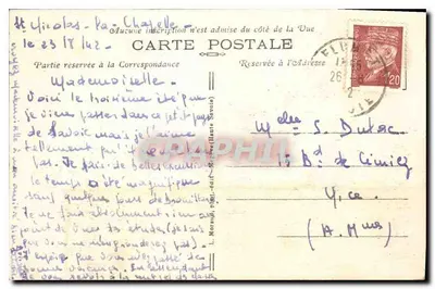 Estrada de Sallanches-Combloux — O Monte Branco — Verso