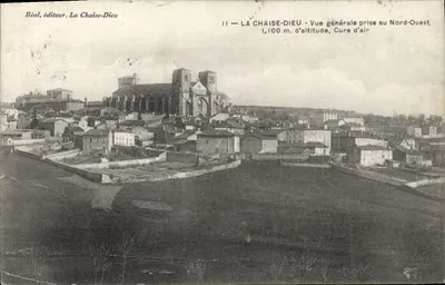 La Chaise-Dieu — Allgemeiner Blick von Nordwesten — Béal, Verlag, La Chaise-Dieu