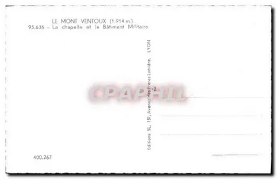 Il Mont Ventoux — La chiesa e l'edificio militare — Edizioni SL, Lyon — Verso