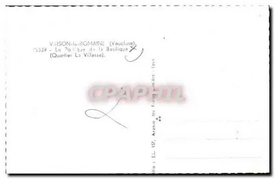 Vaison-la-Romaine (Vaucluse) — Il portico della Basilica (Quartier La Villasse) — Verso