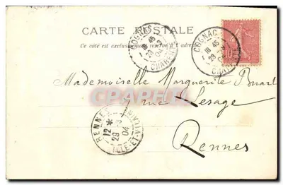 The Louvre — Tuileries Garden — Vintage Postcard No. 358, published by GARNIER, Paris — Back