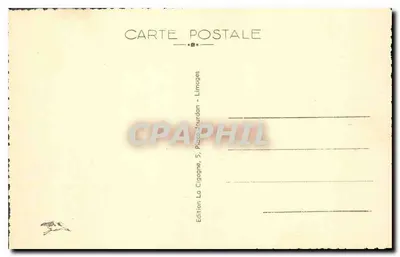 Limoges (H.-V.) — Gara Benedyktynów — Wizyta Cenzury 1939 — Rewers