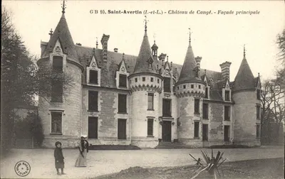 Saint-Avertin (Loir-et-Cher) - Castelo de Cangé - Facha principal — GB 10 — Editor: Grand Bazar de Tours