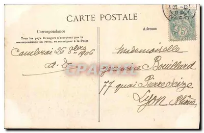 Cambrai — Porta Notre-Dame — Désart w Valenciennes, nr 813 — Rewers