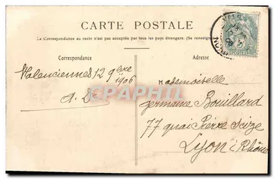 Valenciennes — A Torre da Dodenne — H. Banea, fot. edit. — Verso