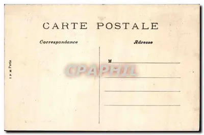 Châteaurenault — Wschodnia fasada ruin zamku po pożarze z 5 lutego 1907 roku i wieża Carament, zbudowana przez Foulques Nerra w 1150 roku — kolekcja Brindeau — Rewers