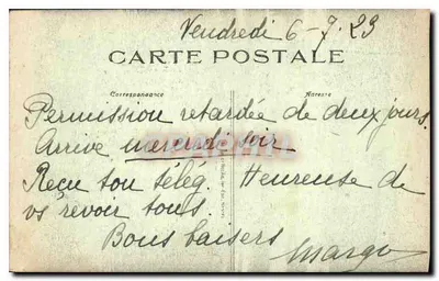 Nantes-la-Belle — widok z lotu ptaka portu i miasta — wydawca Laver (n° 77) — Rewers