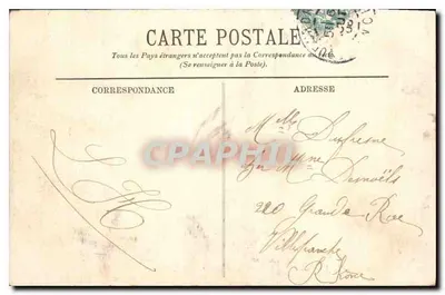 Cherbourg — O Jardim Público e a Montanha do Roule — LL. — Verso