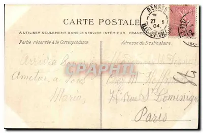 Rennes — O Palácio de Justiça - Antigo Parlamento da Bretanha — G.F. 1023 — Verso