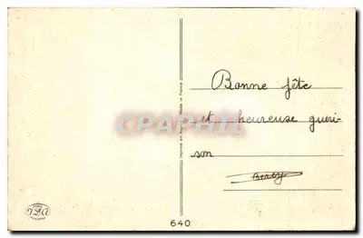 Orchidee — kartka życzeń — wydawca IZA, nr 640 — Rewers