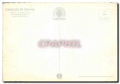 Alcazar de Segovia — vista pitoresca — Laifiana, série S502 — Verso
