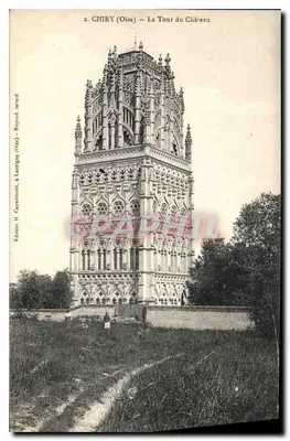 Chiry (Oise) — Torre do Castelo — Editor H. Sapamant, em Lasagny (Oise)