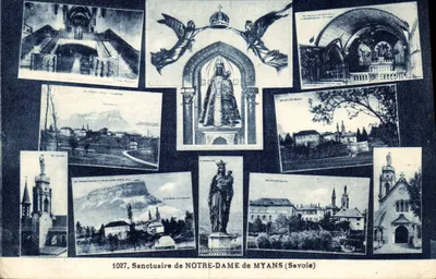 Santuário de NOSSA SENHORA DE MYANS (Savoie) — vista composta — L. Blanc, Fot. Montméthu, n°1027