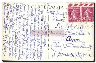 Santuário de NOSSA SENHORA DE MYANS (Savoie) — vista composta — L. Blanc, Fot. Montméthu, n°1027 — Verso
