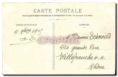BAR-le-DUC - Gigantyczny orzech i Szkoła Normalna — Yva En. Collot, wydawca, Bar-le-Duc — Rewers