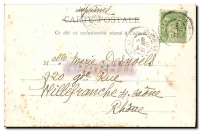 Cannes - Ilha Sainte-Marguerite — vista do castelo e do porto — editor P.L.M. n° 62 — Verso