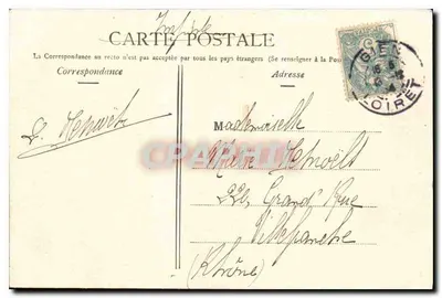 Gien (Loiret) — Vista geral — Coleção L. Marchand, Sully-sur-Loire — Verso