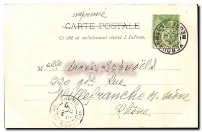Catedral - Interior — Verdun, 1900 — Imp. Mercel, Verdun — Reverso