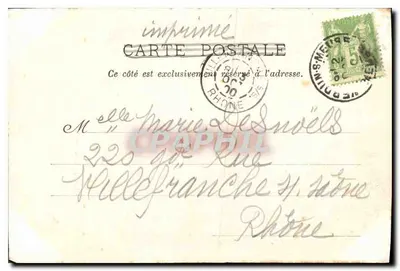 Verdun — Klasztor Princerrie, ulica Belle-Vierge — Wyd. Lib. Martin Calardelle, Verdun — Rewers