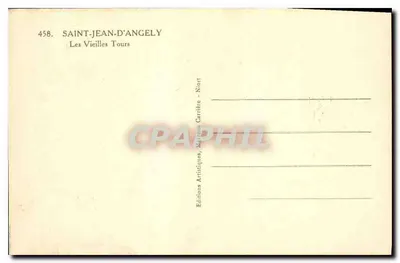Saint-Jean-d'Angély — As Velhas Torres — Éditions Artistiques, Niort — Verso