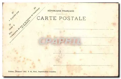 La Tour de Montlhéry — Starsza stacja telegraficzna Chappe z głównej linii Hiszpanii — Wydawnictwo Trianon 1935 — Rewers