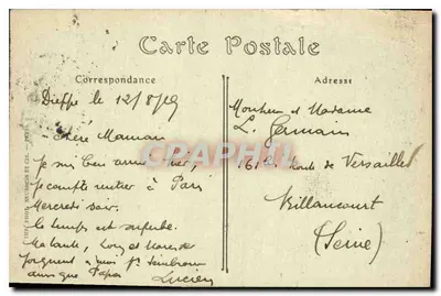 Dieppe — O Velho Castelo — ND. Phot. — Verso