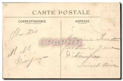 Le Tréport — A praia com maré baixa — Editor não identificado, número de série 57 — Verso