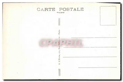 Floresta de Compiègne — Interior do vagão do Marechal Foch no qual foi assinado o Armistício, em 11 de Novembro de 1918 — L'H. Paris — Verso