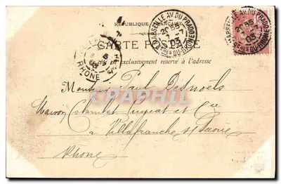 Nîmes - Zamek Wodny Rzymski (Castellum Dividiculum) — Fototypia E. Lacour, n°1186 — Rewers