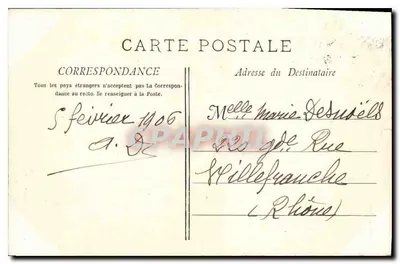 Porta esculpida da Catedral — Aix-en-Provence — Coleção Jaussaud n°20 — Verso
