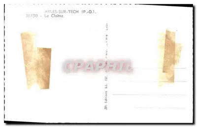 Arles-sur-Tech (P.O.) — O Claustro — Edições S.L. Lyon, n° 36150 — Verso