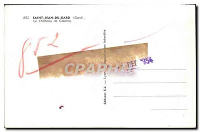 Saint-Jean-du-Gard — Zamek Césorne — Éditions S.L. Lyon — Rewers